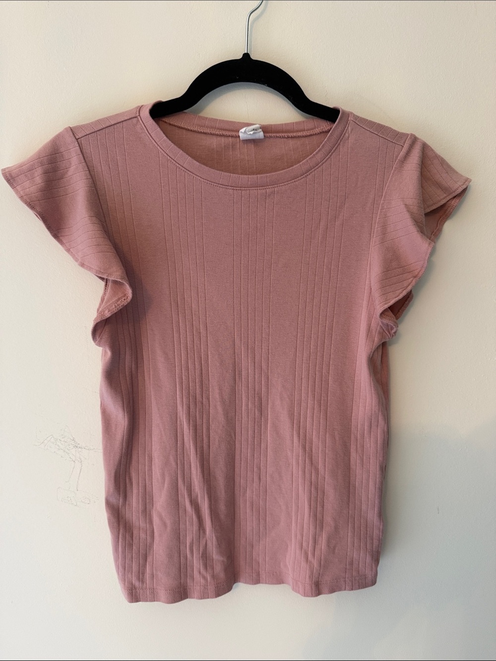 Gap Flutter Sleeve Ribbed Top